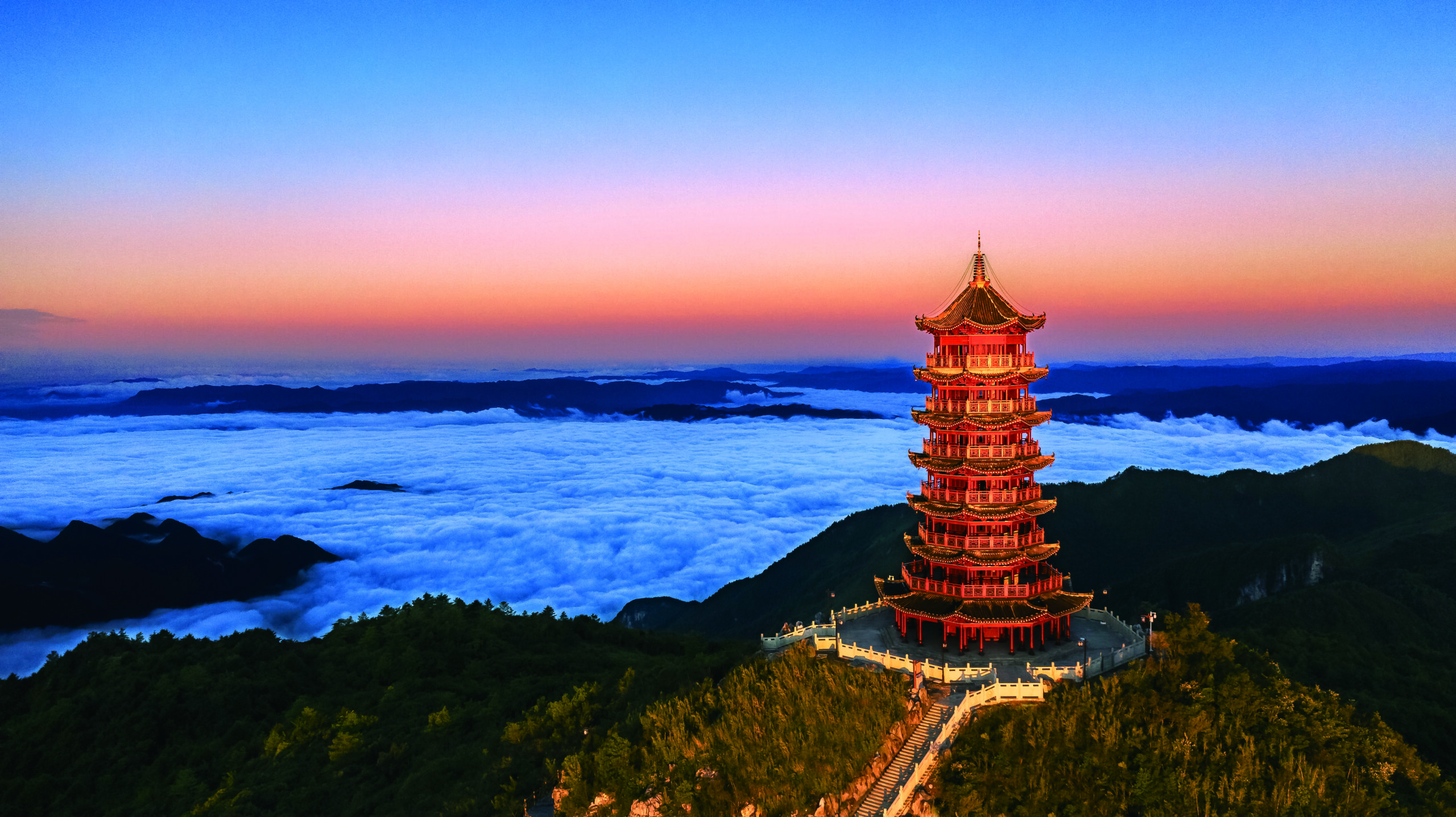 A scenic view of Wuzhong Kangjisi Ta