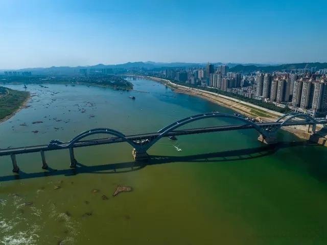 A scenic view of Wuzhou Jindai Jianzhuqun