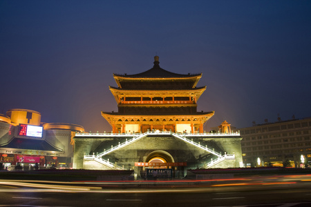 A scenic view of Xian Bell And Drum Towers