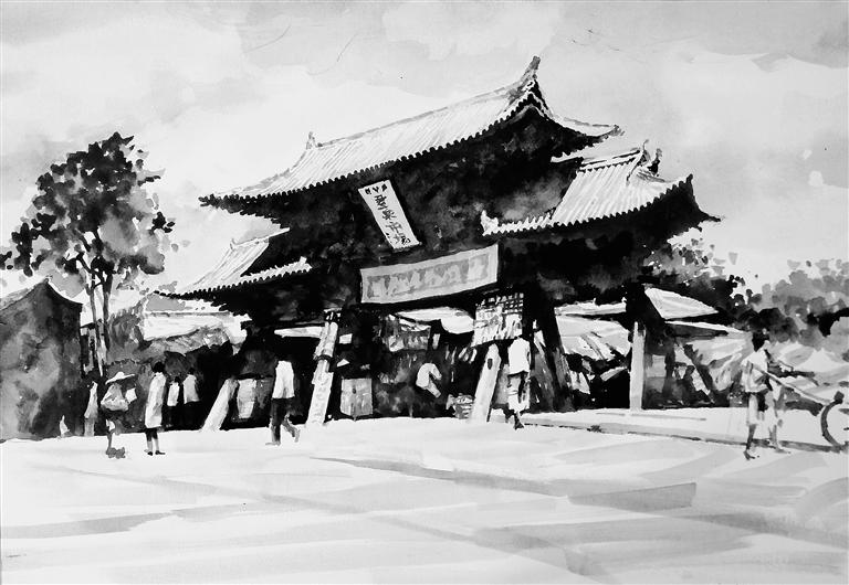 A scenic view of Xian Chenghuang Temple