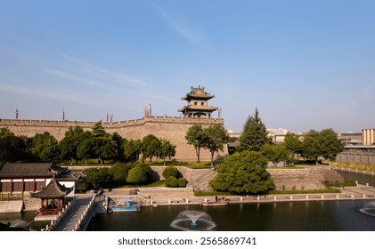 A scenic view of Xian City Wall