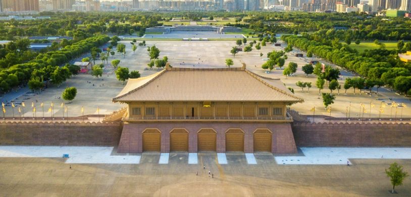 A scenic view of Xian Daming Palace Site