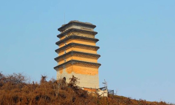 A scenic view of Xian Erlong Pagoda