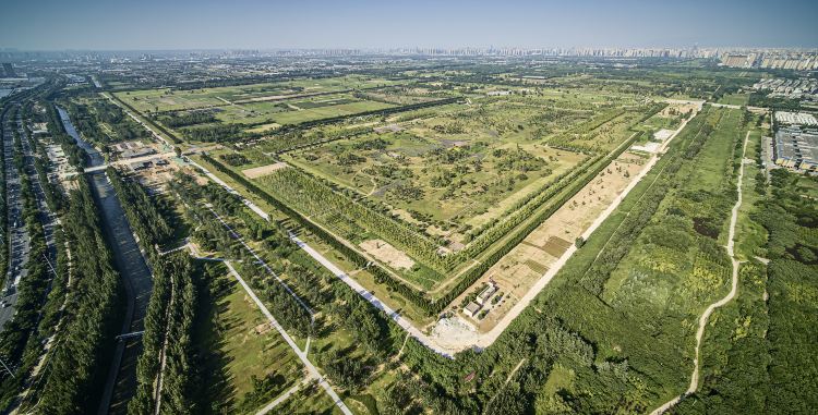 A scenic view of Xian Han Changan City Site