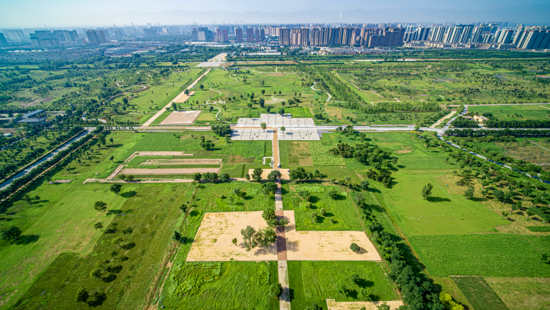 A scenic view of Xian Han Changan City Site