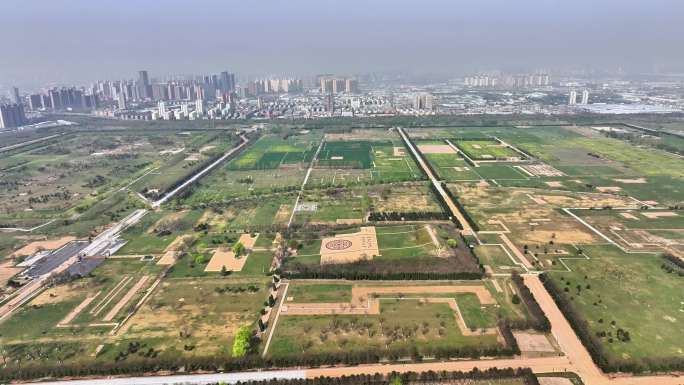 A scenic view of Xian Han Changan City Site