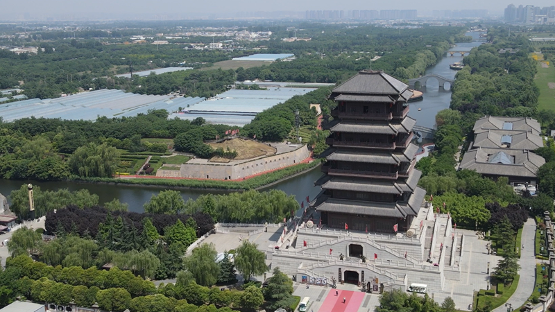 A scenic view of Xian Han Changan City Site