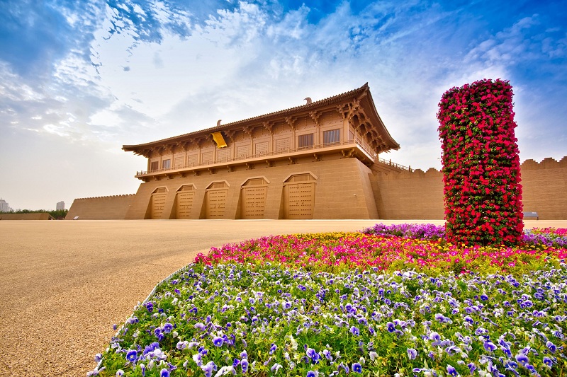 A scenic view of Xian Jianzhang Palace Site