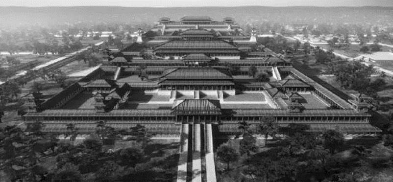 A scenic view of Xian Jianzhang Palace Site