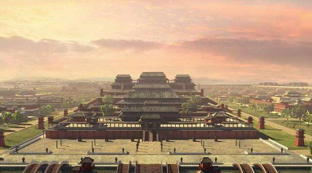 A scenic view of Xian Jianzhang Palace Site