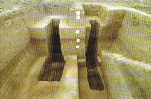 A scenic view of Xian Lantian Lu Family Tombs