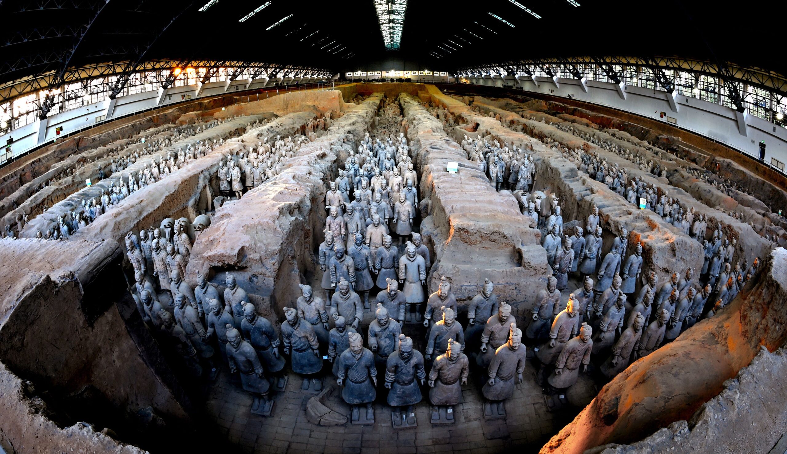 A scenic view of Xian Qin Eastern Tombs