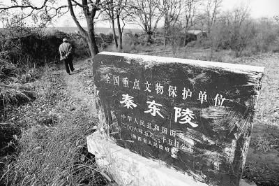 A scenic view of Xian Qin Eastern Tombs