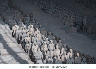A scenic view of Xian Qin Shihuang Mausoleum