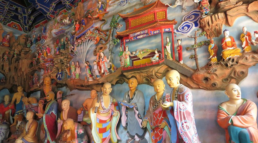A scenic view of Xian Shuilu An Water And Land Nunnery