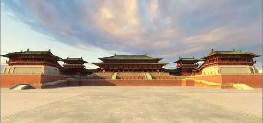 A scenic view of Xian Sui Daxing Tang Changan City Site