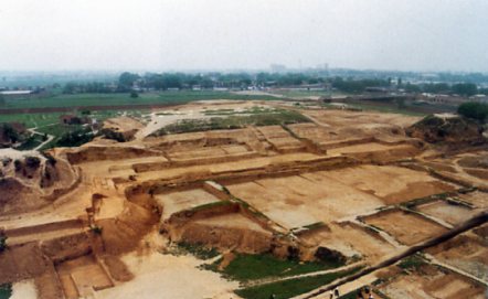 A scenic view of Xian Sui Daxing Tang Changan City Site