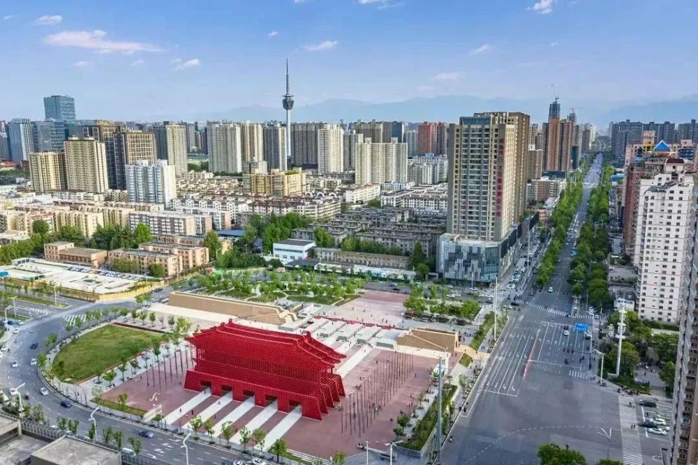 A scenic view of Xian Sui Daxing Tang Changan City Site