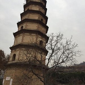 A scenic view of Xian Xianyou Temple Fawang Pagoda