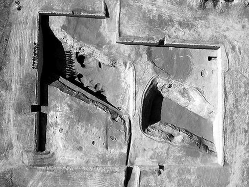 A scenic view of Xian Yangguanzhai Site
