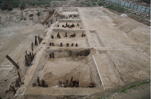 A scenic view of Xian Zhongwei Bridge Site
