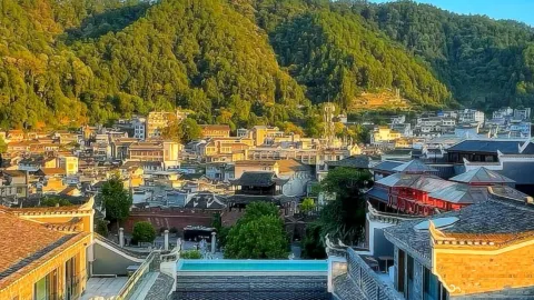A scenic view of Xiangxi Buermen Yizhi