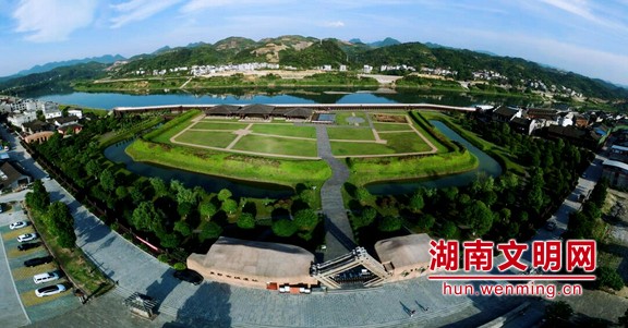 A scenic view of Xiangxi Liye Gucheng Yizhi