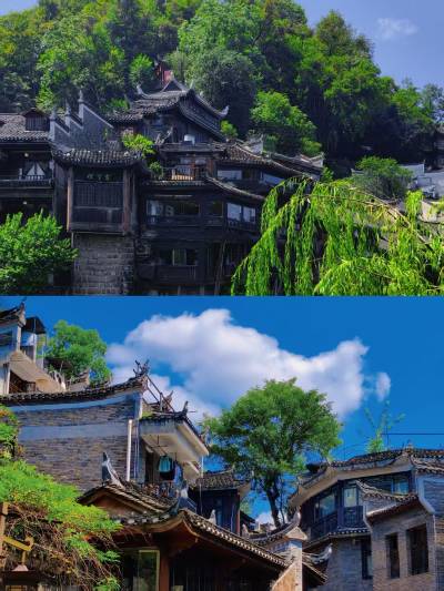 A scenic view of Xiangxi Shencongwen Guju