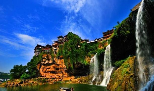 A scenic view of Xiangxi Sifangcheng Yizhi