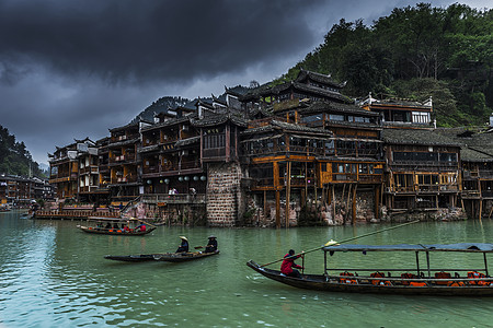 A scenic view of Xiangxi Weijiazhai Gucheng Yizhi