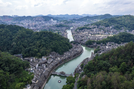 A scenic view of Xiangxi Weijiazhai Gucheng Yizhi