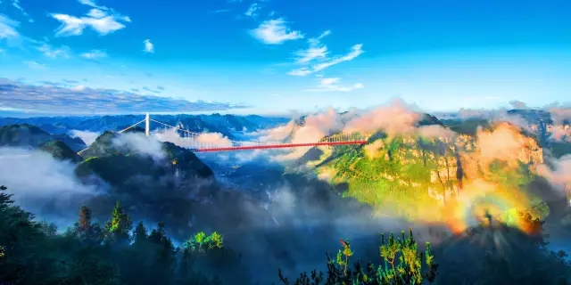 A scenic view of Xiangxi Xizhou Tongzhu