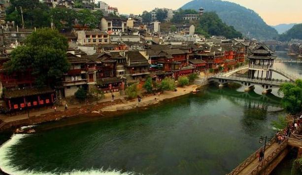 A scenic view of Xiangxi Yangfeng Gucheng Yizhi