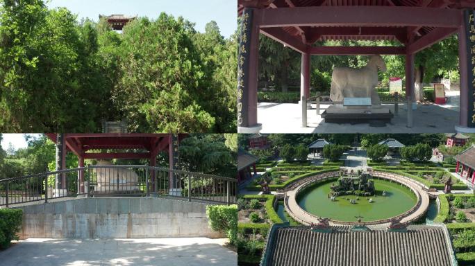 A scenic view of Xianyang Huo Qubing Tomb