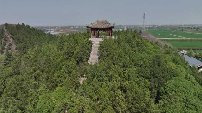A scenic view of Xianyang Huo Qubing Tomb