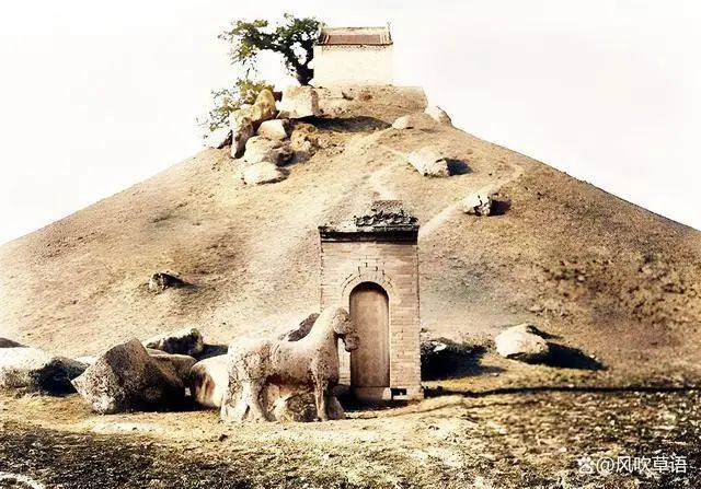 A scenic view of Xianyang Huo Qubing Tomb