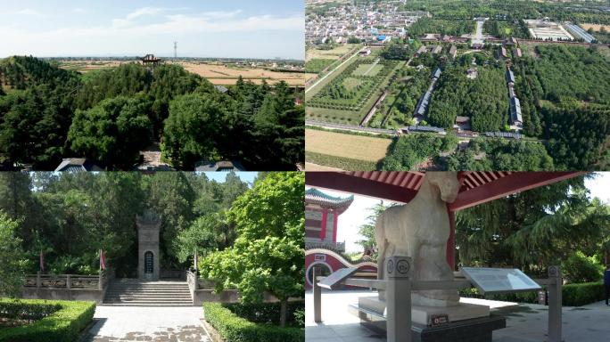 A scenic view of Xianyang Huo Qubing Tomb