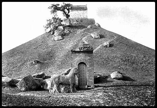 A scenic view of Xianyang Huo Qubing Tomb