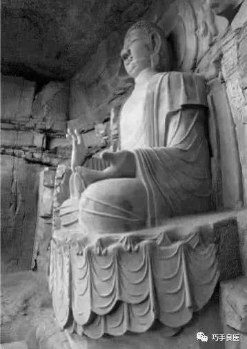 A scenic view of Xianyang Jinchuanwan Grottoes