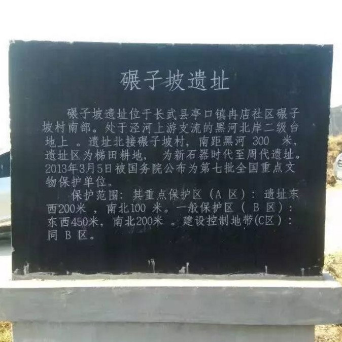 A scenic view of Xianyang Nianzipo Site