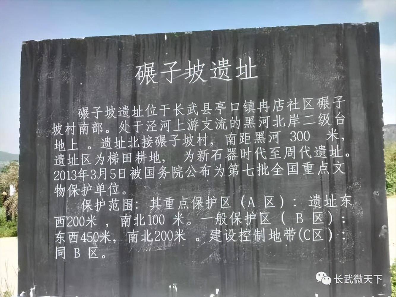 A scenic view of Xianyang Nianzipo Site