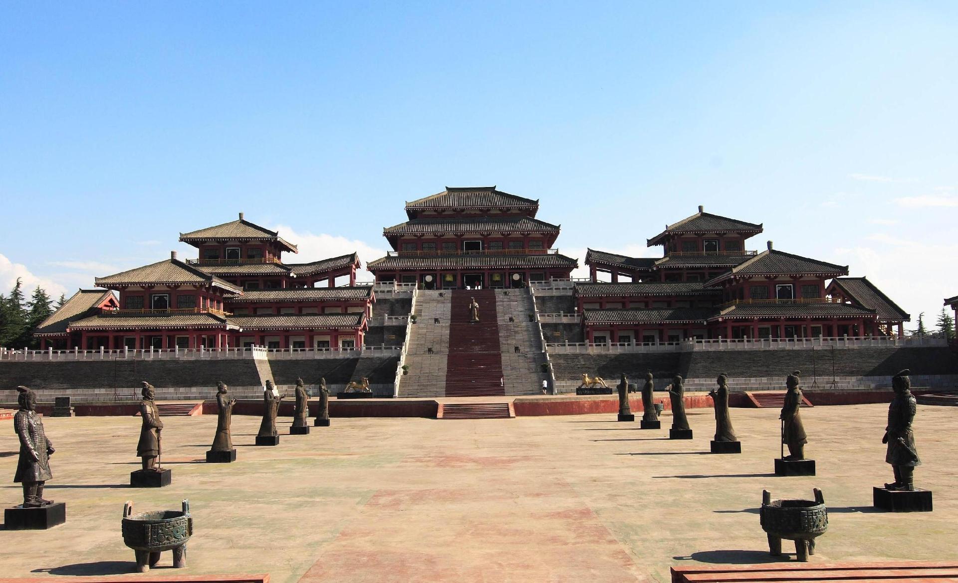 A scenic view of Xianyang Qin Prince Tombs