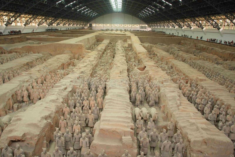 A scenic view of Xianyang Qin Prince Tombs