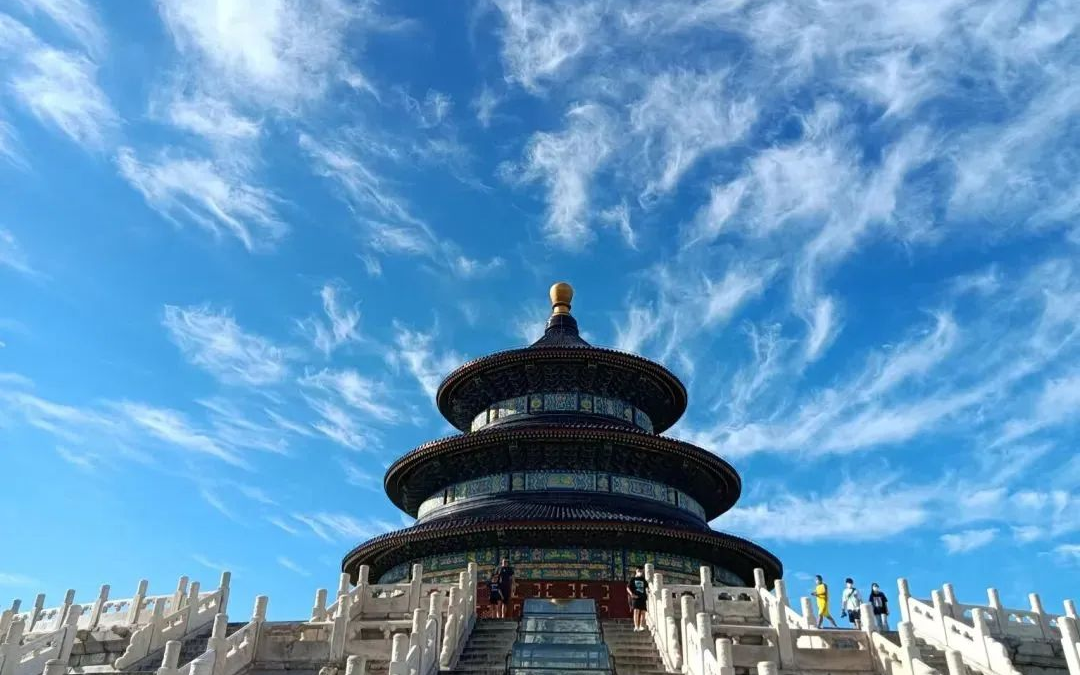 A scenic view of Xianyang Qingfan Temple Pagoda
