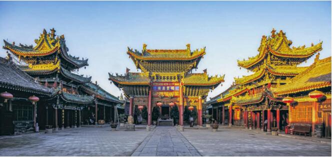 A scenic view of Xianyang Sanyuan Chenghuang Temple