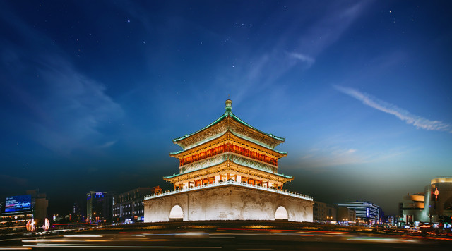 A scenic view of Xianyang Tai Pagoda