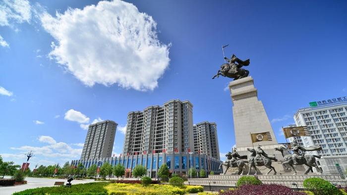 A scenic view of Xianyang Tai Pagoda
