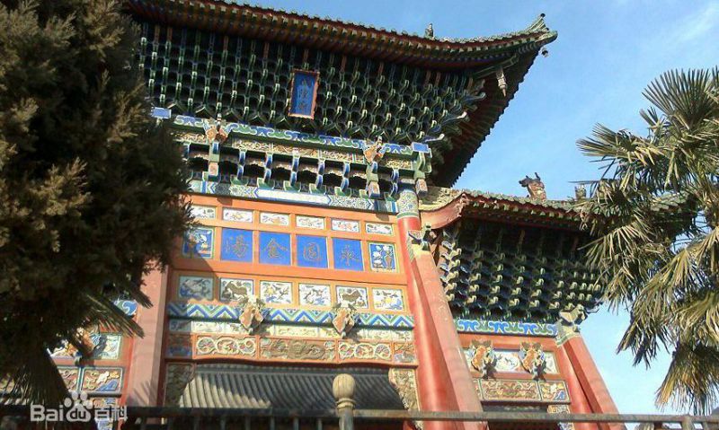 A scenic view of Xianyang Wugong Chenghuang Temple