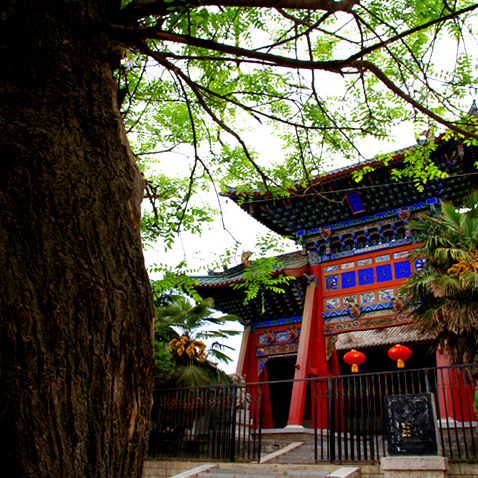 A scenic view of Xianyang Wugong Chenghuang Temple