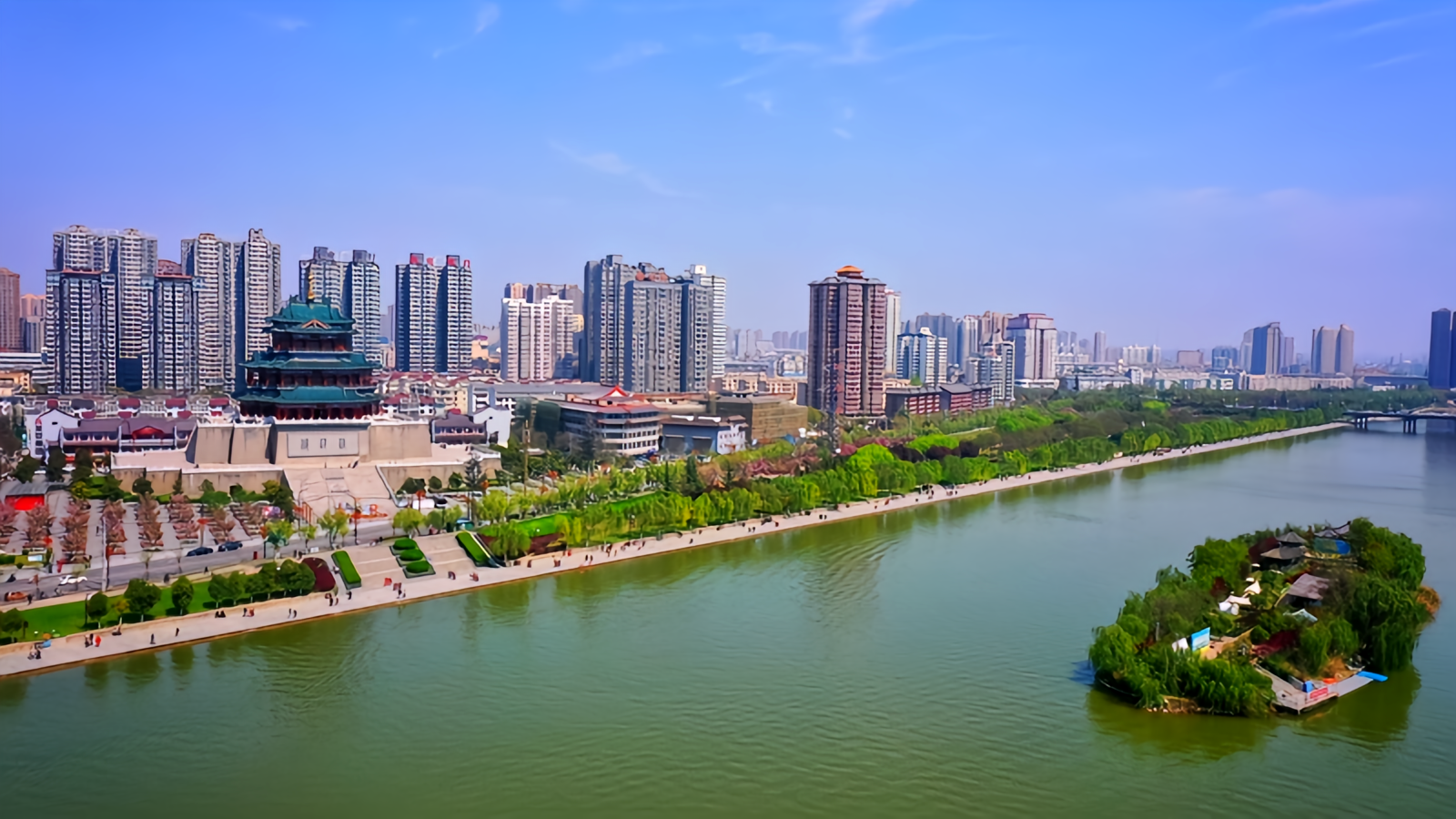 A scenic view of Xianyang Xingningling Mausoleum